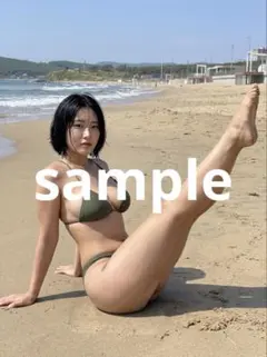 美女 グラビア AI画像 カーキビキニ 260904_67