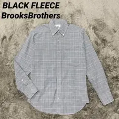美品 ブラックフリース オックスフォード BDシャツ チェック USA製