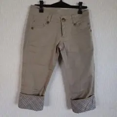 BURBERRY BLUE LABEL クロップドパンツ ベージュ 36