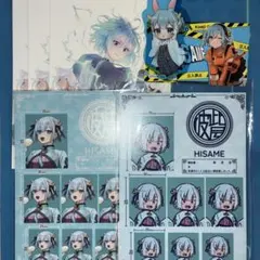 DMMスクラッチ 混血のカレコレ ヒサメ ステッカー ポストカード