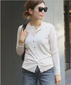 MUSE Deuxieme Classe クルーネックカーディガン金ボタン