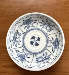 【龍峰窯】染付花文 銘々皿 小皿 和食器 陶磁器 17㎝のサムネイル