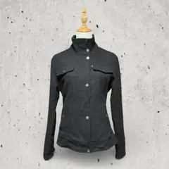 リーバイス中綿ウールライダースジャケットブラックキルティング裏地ビンテージ古着M