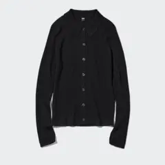 UNIQLO エクストラファインメリノリブポロカーディガン