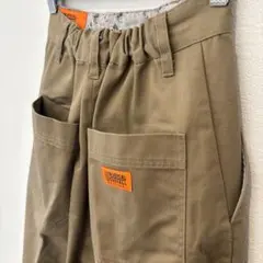 【UNIVERSAL OVERALL】ベージュ チノパン 折り返し ワイドパンツ