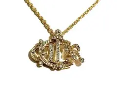 Christian Dior 美品 ゴールド 旧ロゴ ネックレス CD 90s