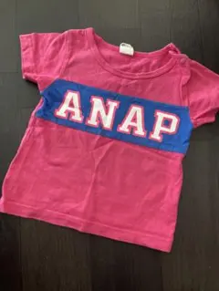 ANAP ロゴ Tシャツ ピンク/青のサムネイル
