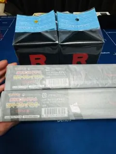 ロケット団　プレイマット2個フリップデッキケース 2個ダメカンケース1個