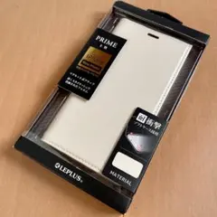 iPhone XS/X 薄型PUレザーフラップケース アイボリーのサムネイル