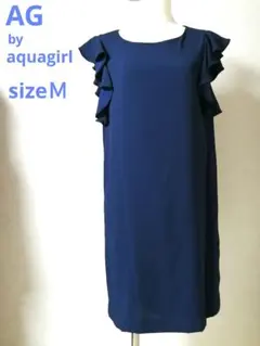 AG by aquagirl　ノースリーブワンピース　ドレス　フリルスリーブ