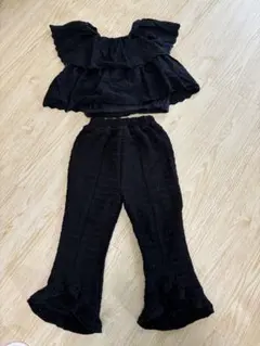 プティマイン セットアップ風 フレアパンツ