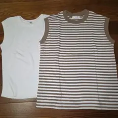 まとめ売り　ユニクロメリノウール、ノースリーブTシャツ、テーパードパンツ