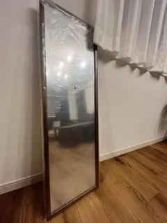 【廃盤】無印良品　ウォールナット材　ミラー　大　姿見　全身鏡 MUJI (無印良品) - 無印良品 MUJI ウォールナット材ミラー大