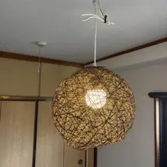 編み込みデザイン ペンダントライト (電球込)