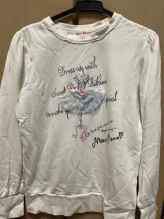 mezzo piano ホワイト トレーナー 100cm