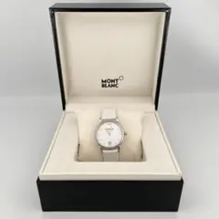 「美品」MONT BLANC モンブラン　時計　白　108764　稼働品のサムネイル