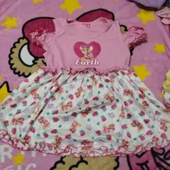 可愛いハートプリントTシャツ 130cm