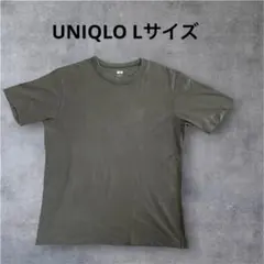 UNIQLO U クルーネックTシャツ メンズ　Lサイズ　ブラウン系　綿100%