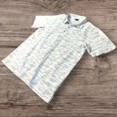 美品★ イグニオ ゴルフ ポロシャツ 半袖 白×グレー メンズ M IGNIOのサムネイル
