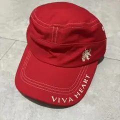 VIVA HEART ワークキャップ レッド