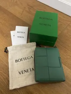 BOTTEGA VENETA グリーン 二つ折り財布