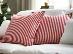 未開封 IKEA ヴィンテルフィント クッションカバー ストライプ 限定品