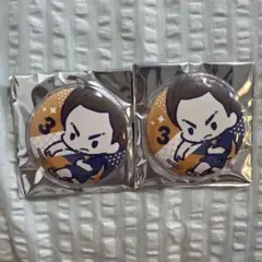 ハイキュー　トレーディング缶バッジ　【烏野】　東峰旭　2個セット