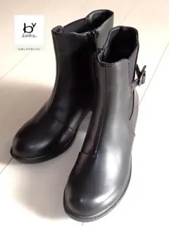 BY あしながおじさん サイドゴアショートブーツ （ブラック）