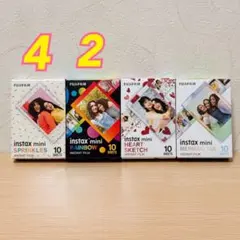 instax mini チェキフィルム 柄あり 100枚