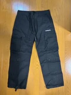 Black Eye Patch ダブルニー　ワークパンツ 黒 OE LOGO DOUBLE KNEE DUCK PANTS | BlackEyePatch(ブラックアイパッチ