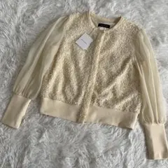 新品　ヤマダヤ　petirobe オーガンジー　カーディガン　長袖　シアー