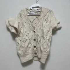 ZARA フリルニット　カーディガン