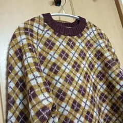 Sonny Label セーター パターンジャガード モヘヤ混 M オレンジ系