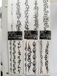 男性向けデザイン♪二の腕や足にタトゥーシール トライバル柄 18シールのサムネイル