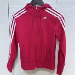 adidas climacool フード付きジャケット レッド