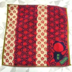 ひた キャラクター タオルハンカチ レッド・ブルー