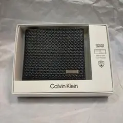 【新品未使用】CALVIN KLEIN カルバンクライン２つ折り財布ブラック