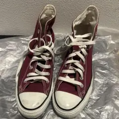 Converse バーガンディ ハイカット スニーカー
