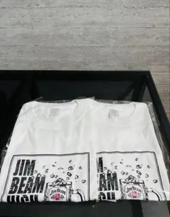 JIM BEAM ホワイト Tシャツ 1枚　L