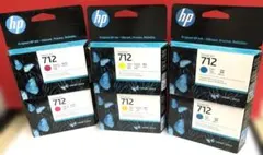 hp desinJet 712 4イエロー シアン マゼンタ 黒 - メルカリ