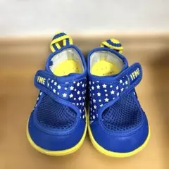 【美品】イフミー　IFME 水陸両用シューズ　13センチ　青　星　メッシュ