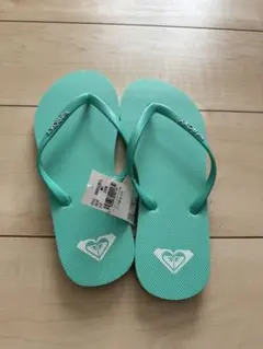 新品未使用☆ROXY ビーチサンダル ミントグリーン