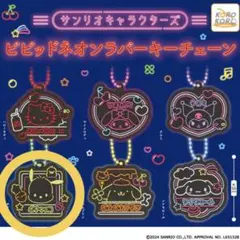 ポチャッコ　サンリオキャラクターズ　ビビッドネオンラバーキーチェーン