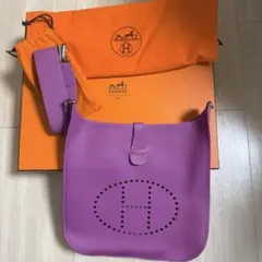 エルメス ミニエブリン tpm ローズ アザレ ルージュビヴォワンヌ新品 