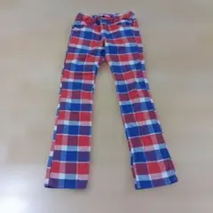 キッズ チェック柄 ロングパンツ 140cmのサムネイル