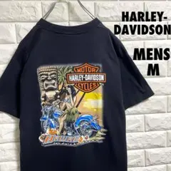 ハーレーダビッドソン　半袖Tシャツ　ハワイプリント　メンズMサイズ