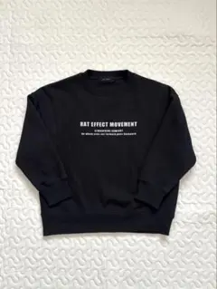 RAT EFFECT 裏起毛アースロゴバックプリントトレーナー