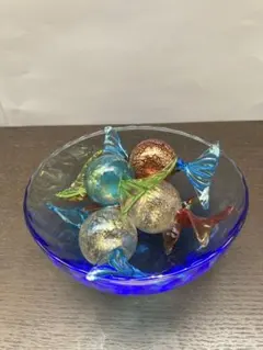 伝統工芸 コバルトブルー花瓶 ガラス造花 - メルカリ