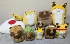 タヌキとキツネ ハッピーバッグ ぬいぐるみ 干支 虎 トラ 2体セット