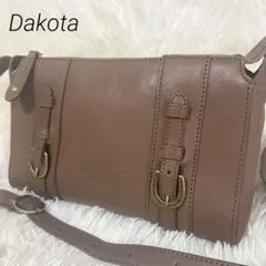 Dakota ダコタ　ショルダーバッグ キューブ ブラウン　 レザー